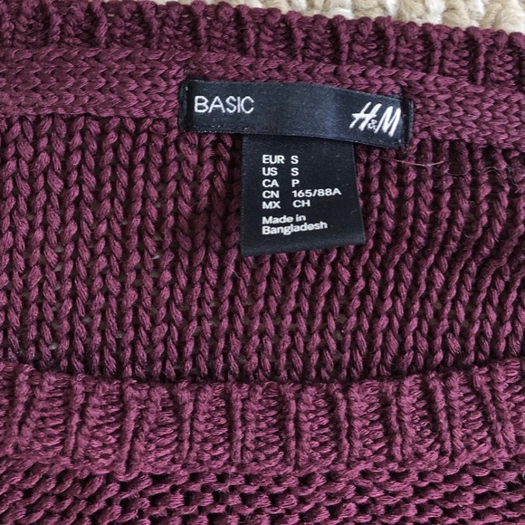 Burgundy knit sweater - Picture 2 of 3